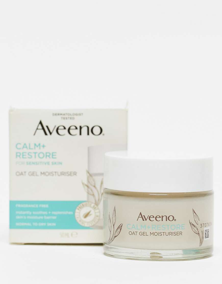 Aveeno Face Calm And Restore Oat Gel Moisturiser 50ml-No Colour