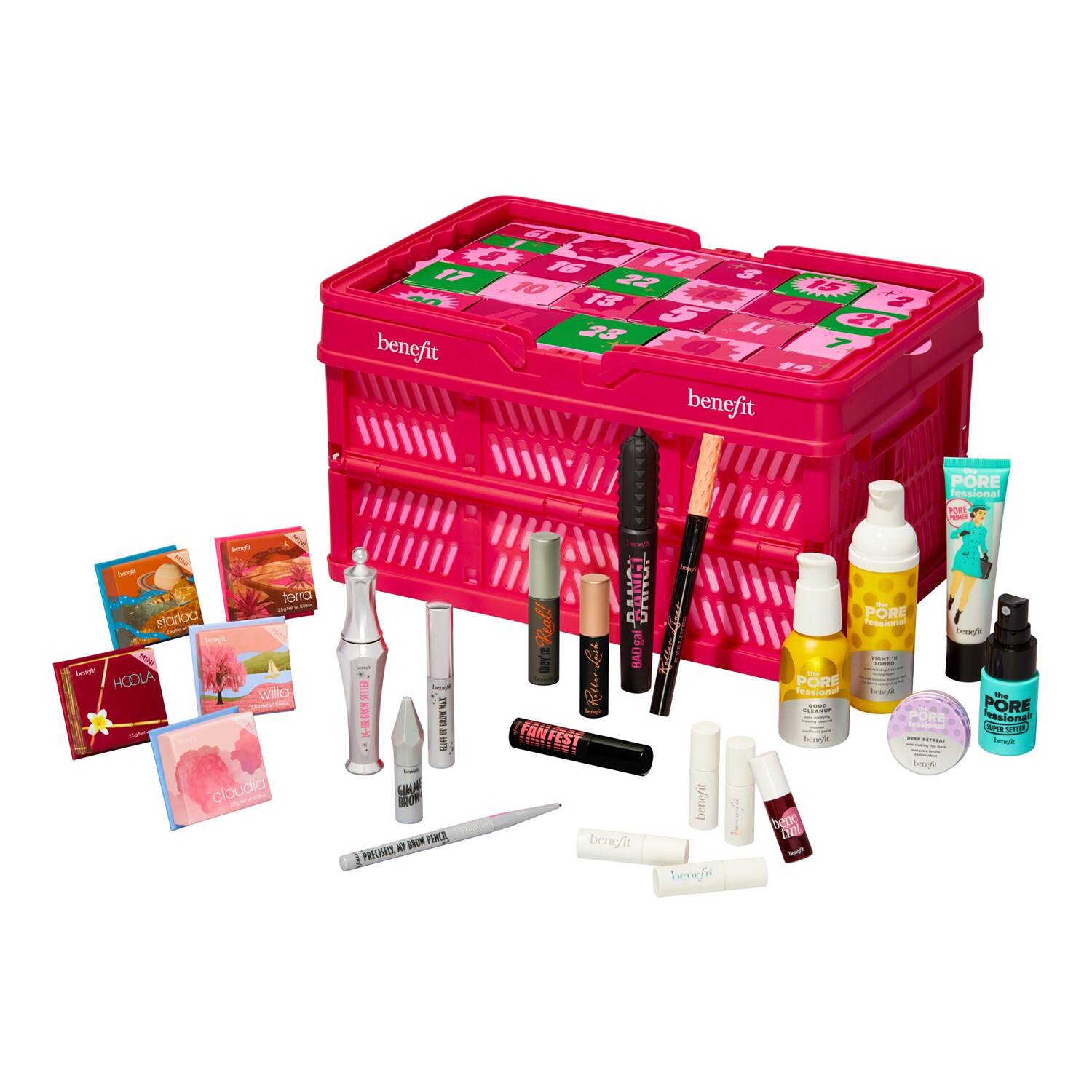 Benefit Cosmetics The Gorgeous Grocer 24 Piece Beauty Advent Calendar