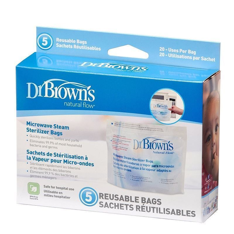 Dr Brown – Damaged Box Microwave Steam Sterilizer Bags (x5)