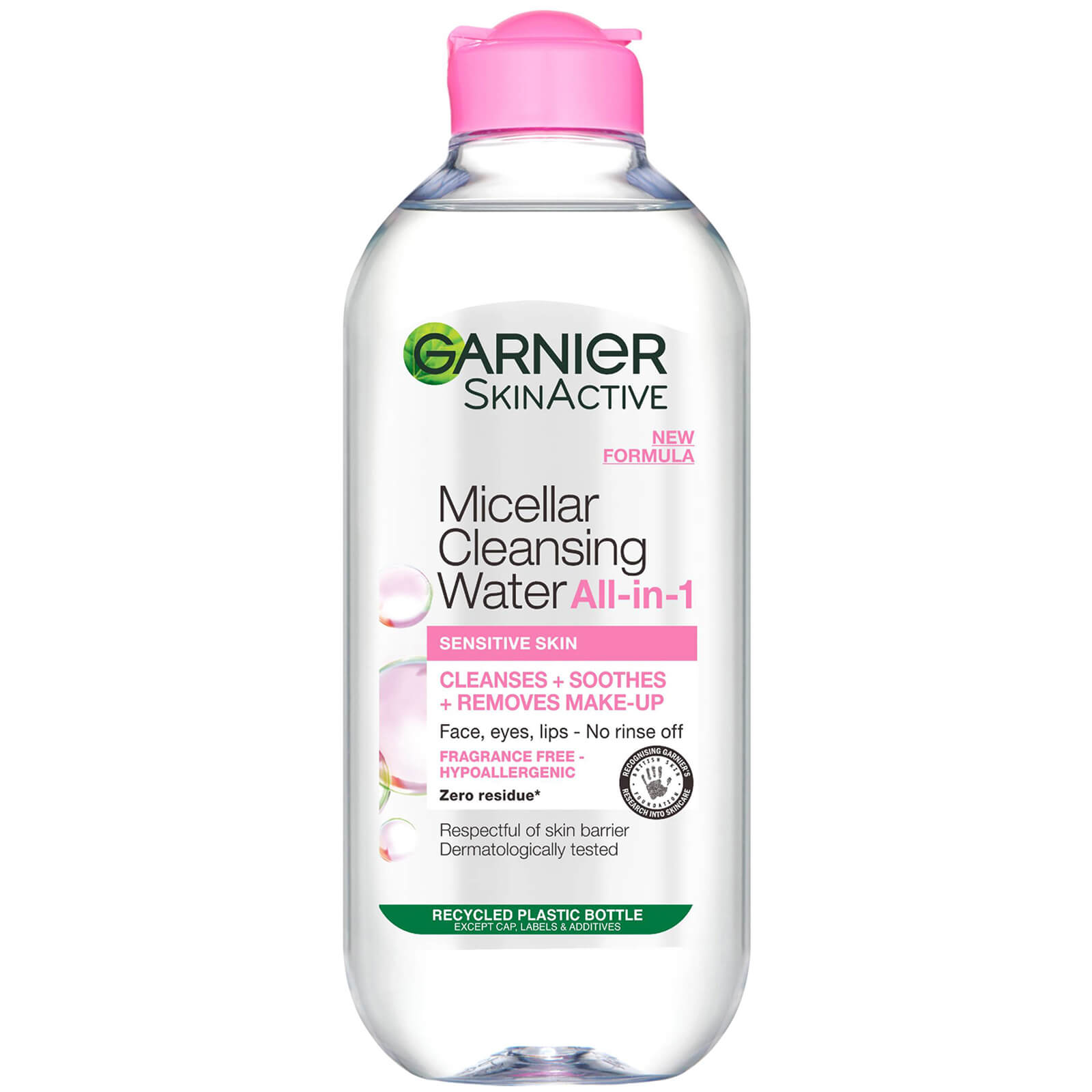 Garnier Micellar Water Facial Cleanser And Makeup Remover For Sensitive Skin 400ml