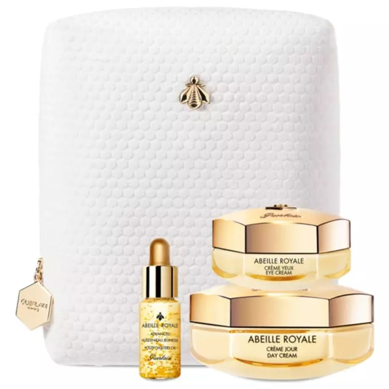 Guerlain – Abeille Royale Gift Set (50ml Day Cream + 15ml Eye Cream + 5ml Advanced Oil + Pouch)