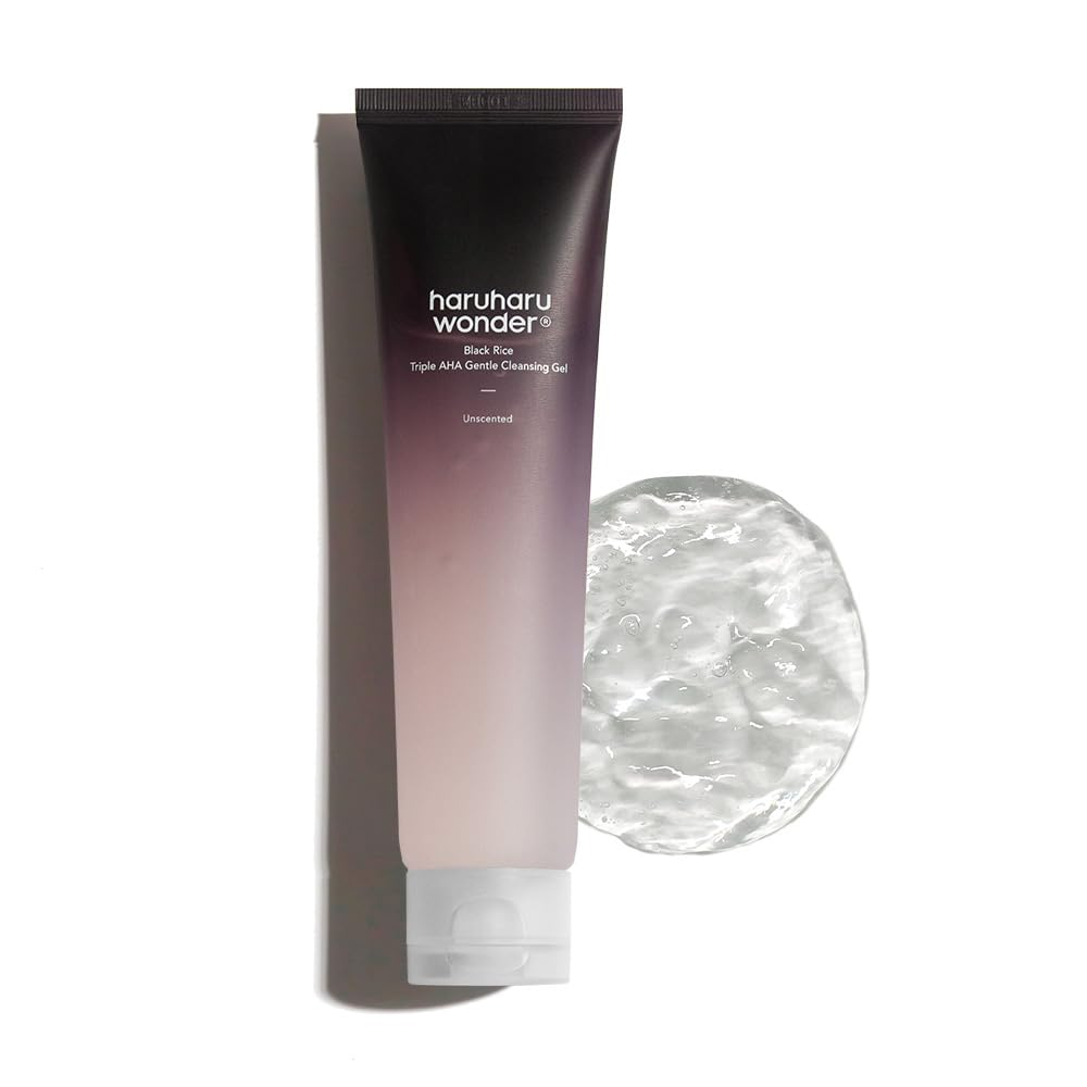Haruharu Wonder – Black Rice Triple AHA Gentle Cleansing Gel Unscented (100ml)