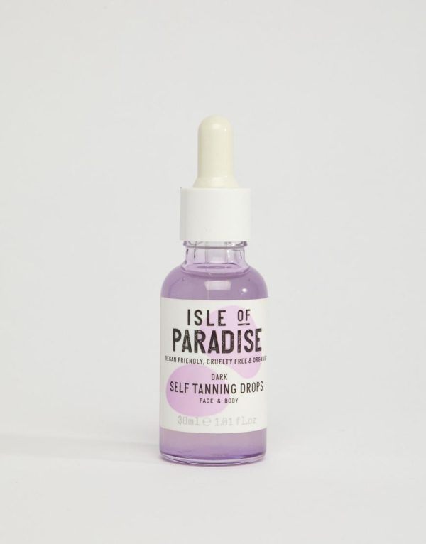 Isle of Paradise Self Tanning Face + Body Drops Dark 30ml-No colour Isle of Paradise Self Tanning Face + Body Drops Dark 30ml-No colour