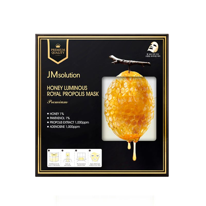 JMsolution – Honey Luminous Royal Propolis Mask (5pc)