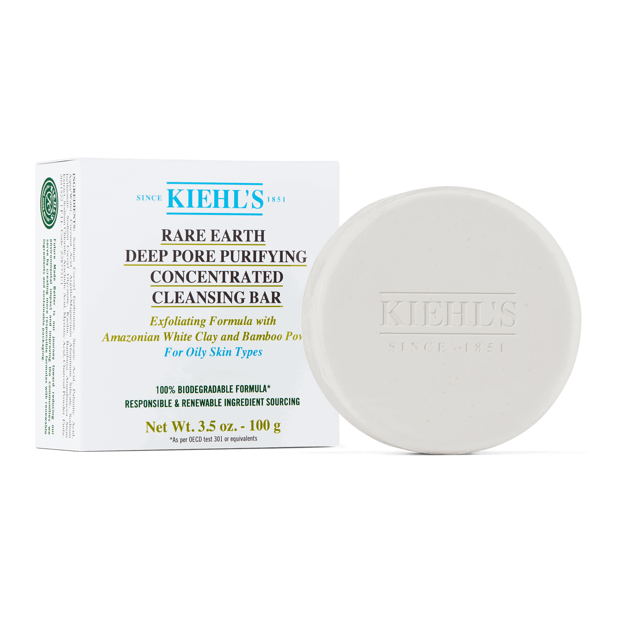 Kiehl’s Rare Earth Deep Pore Purifying Concentrated Cleansing Bar