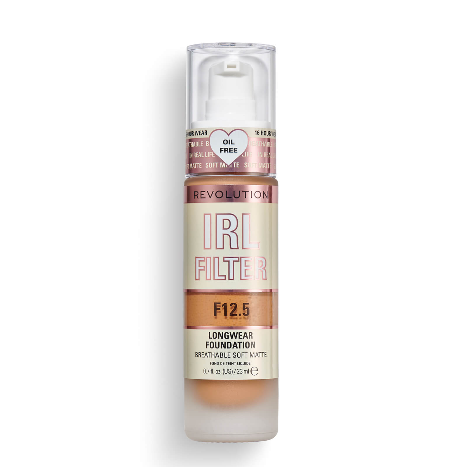 Makeup Revolution IRL Filter Longwear Foundation 23ml (Various Shades) – F12.5