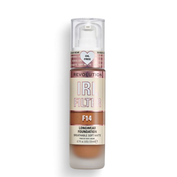 Makeup Revolution IRL Filter Longwear Foundation 23ml (Various Shades) - F14