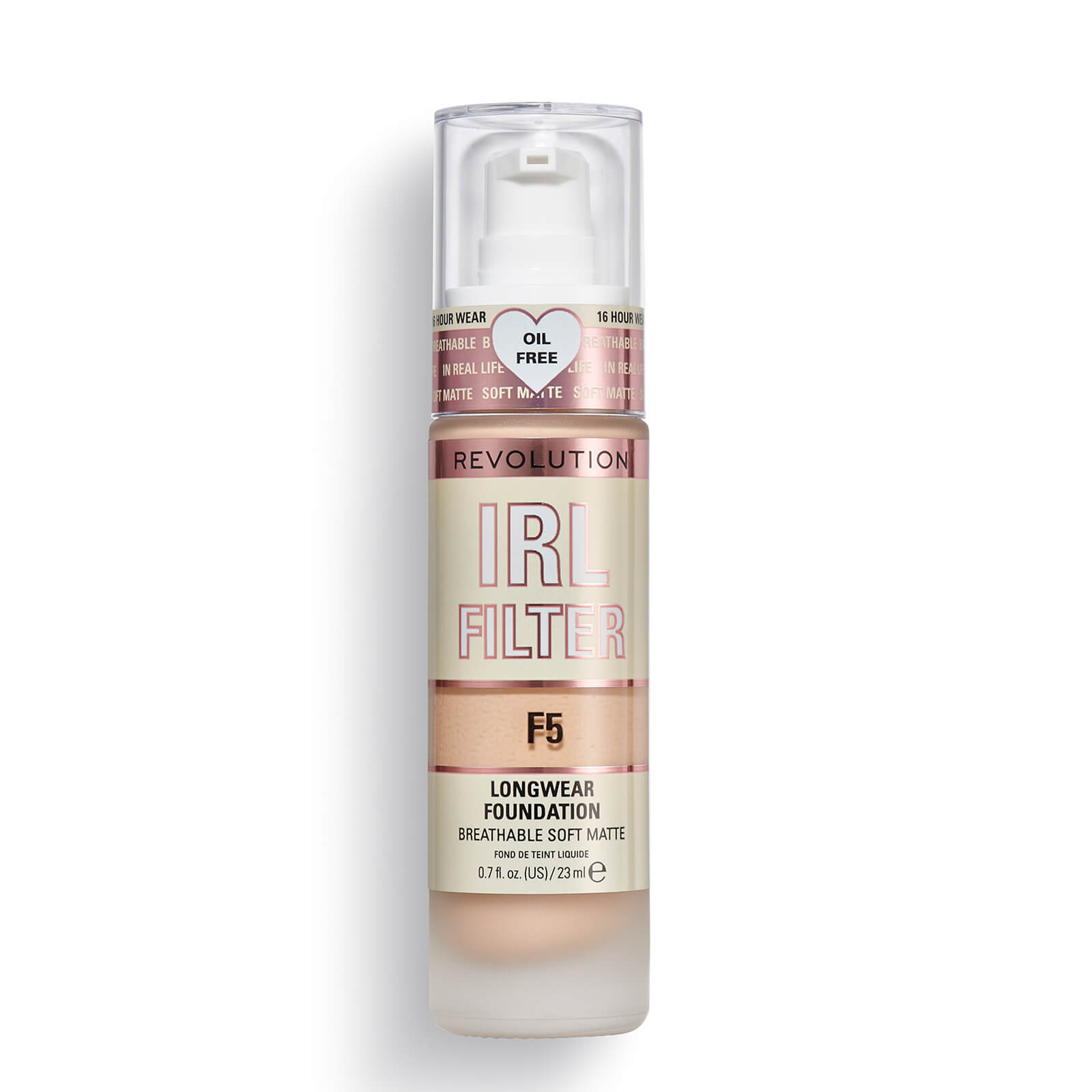 Makeup Revolution IRL Filter Longwear Foundation 23ml (Various Shades) – F5