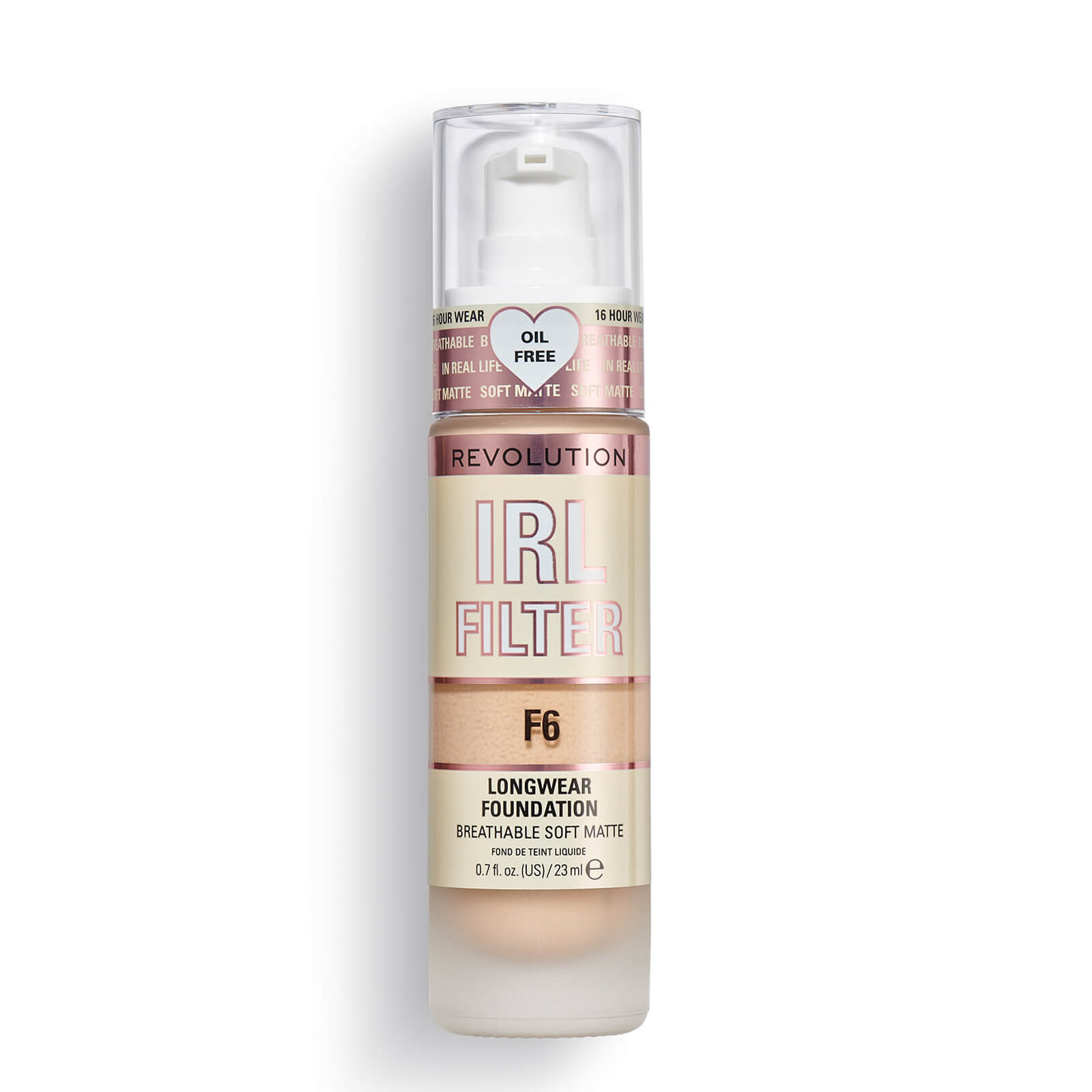 Makeup Revolution IRL Filter Longwear Foundation 23ml (Various Shades) – F6