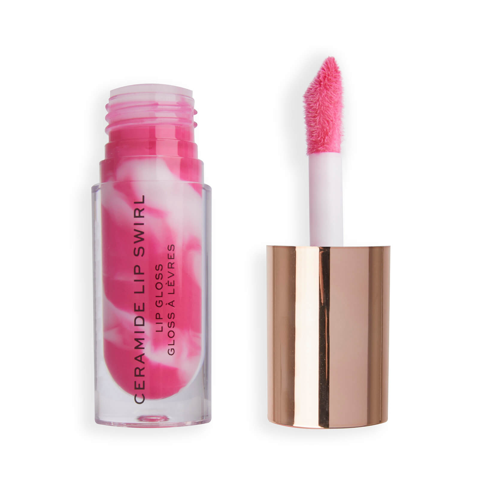 Makeup Revolution Lip Swirl Ceramide Gloss (Various Shades) – Berry Pink