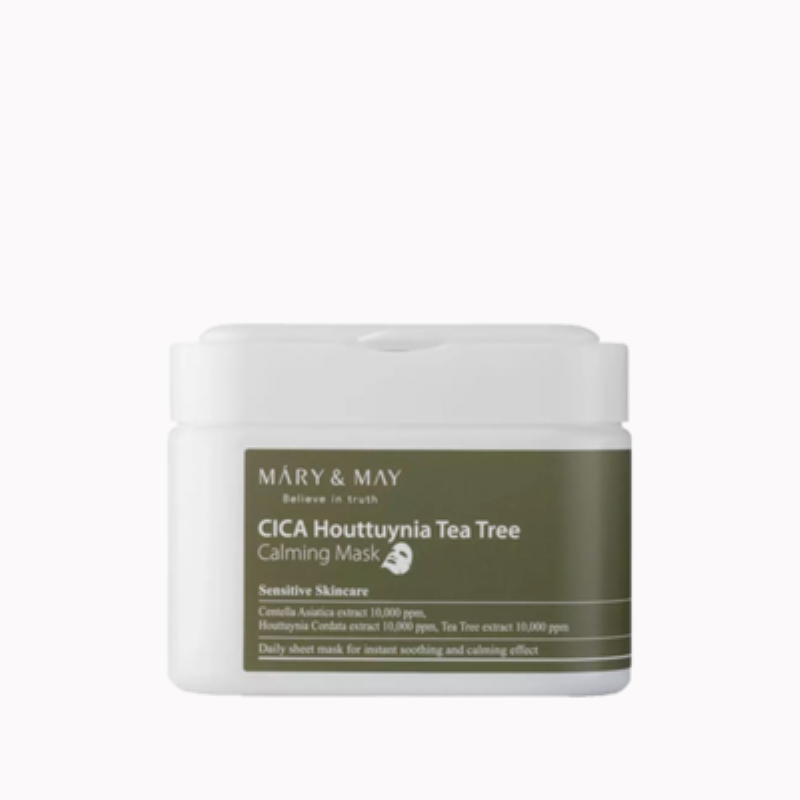 Mary & May – Cica Houttuynia Tea Tree Calming Mask (30pcs)