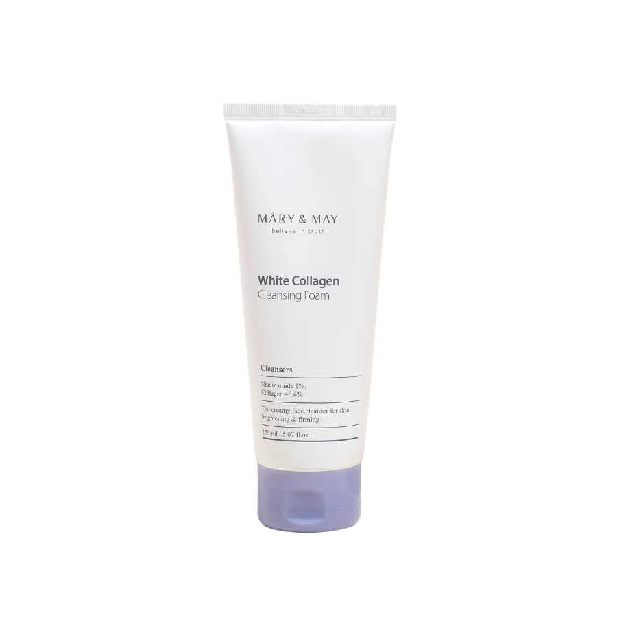 Mary & May – White Collagen Cleansing Foam (150ml)