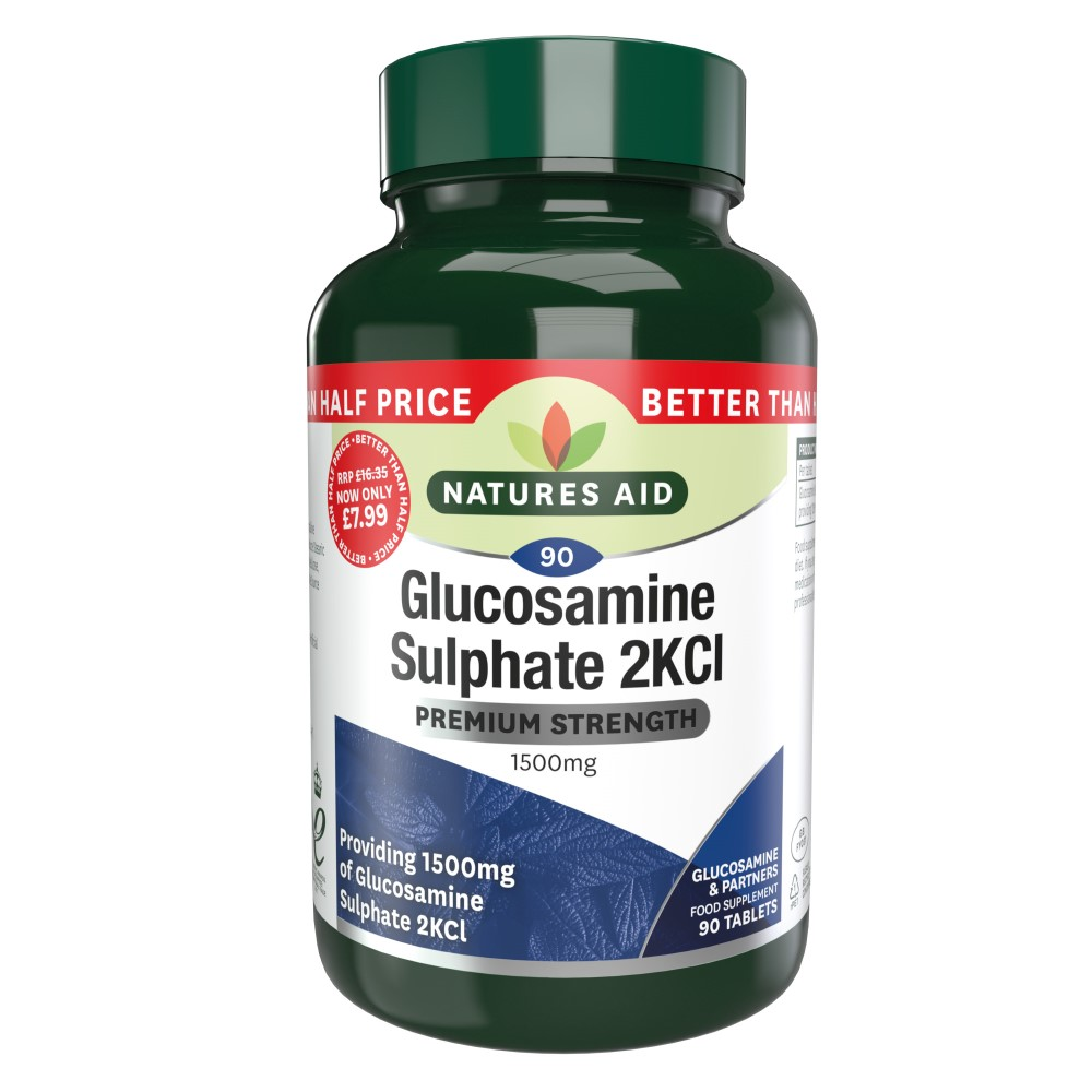 Natures Aid – Glucosamine Sulphate 1500mg (90 Tablets)