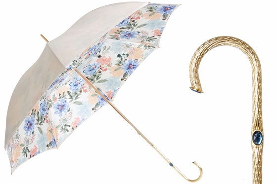 Pasotti – Luxury Ivory Umbrella Flowered