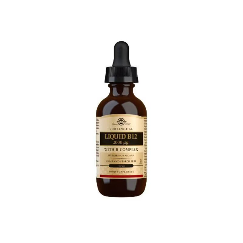 Solgar – Sublingual Liquid B12 2000 μg With B-Complex (59ml)