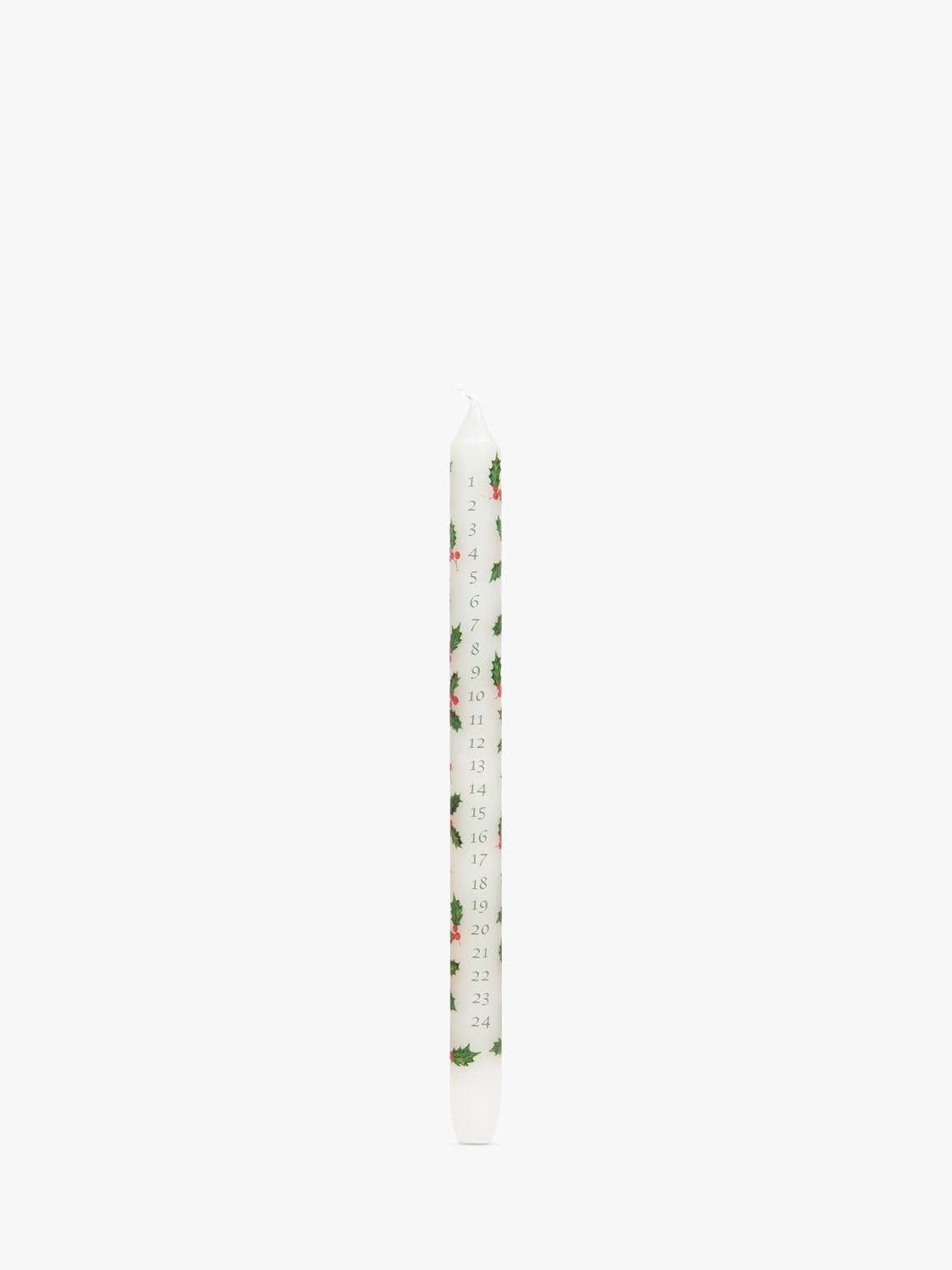 Talking Tables Holly Advent Dinner Candle, H30cm