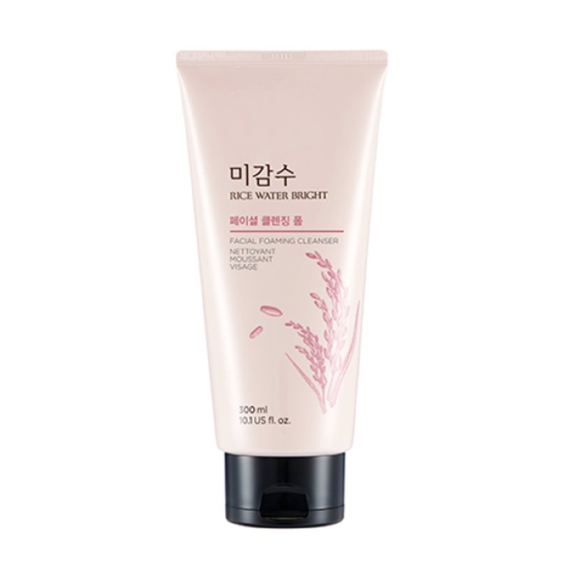 The Face Shop – Rice Water Bright Facial Foaming Cleanser (300ml)