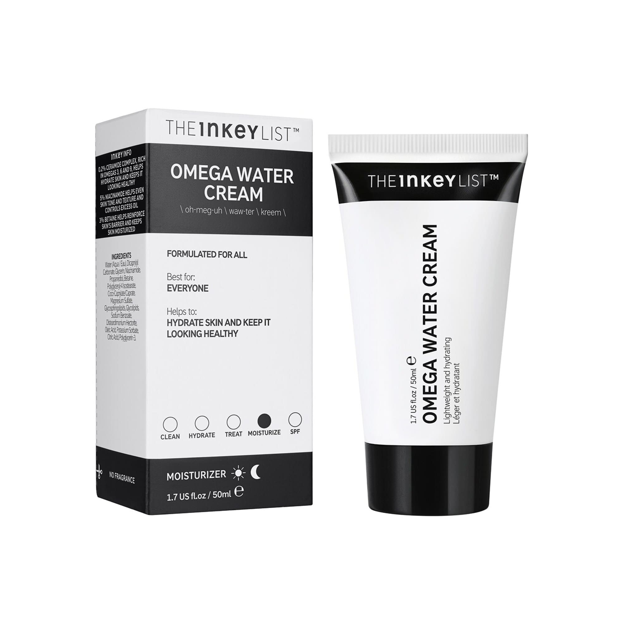 The Inkey List – Omega Water Cream Moisturizer (50ml)