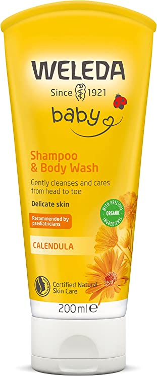 Weleda Baby Calendula Body Wash And Shampoo, (200ml)