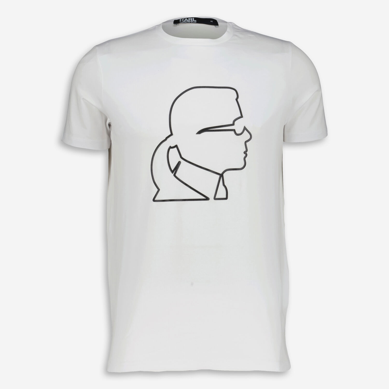 White Outline Head T Shirt